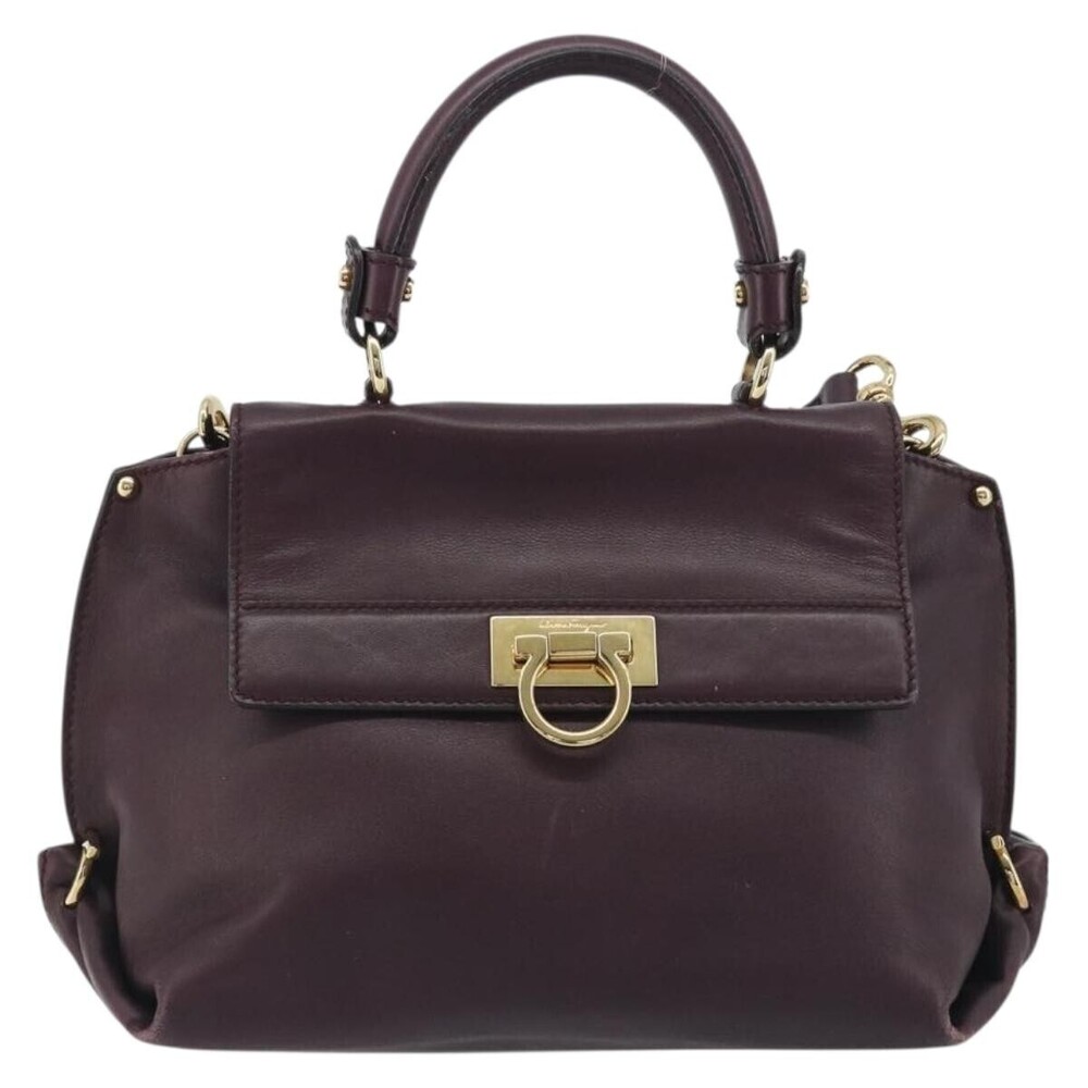 Salvatore Ferragamo Sofia Satchel Smooth Leather Small